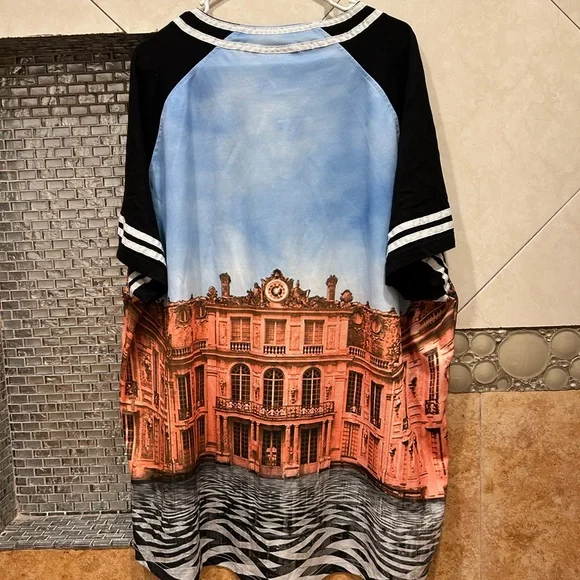 Chabri Men's Black and Multicolor Jersey Shirt ( USED BUT IN GREAT CONDITION) - Picture 2 of 5